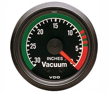 vdo Cockpit 30 HG Vacuum Gauge